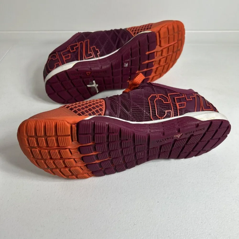 Reebok Shoes Women’s Size 7.5 Orange Purple Crossfit Workout CF74 Sneaker